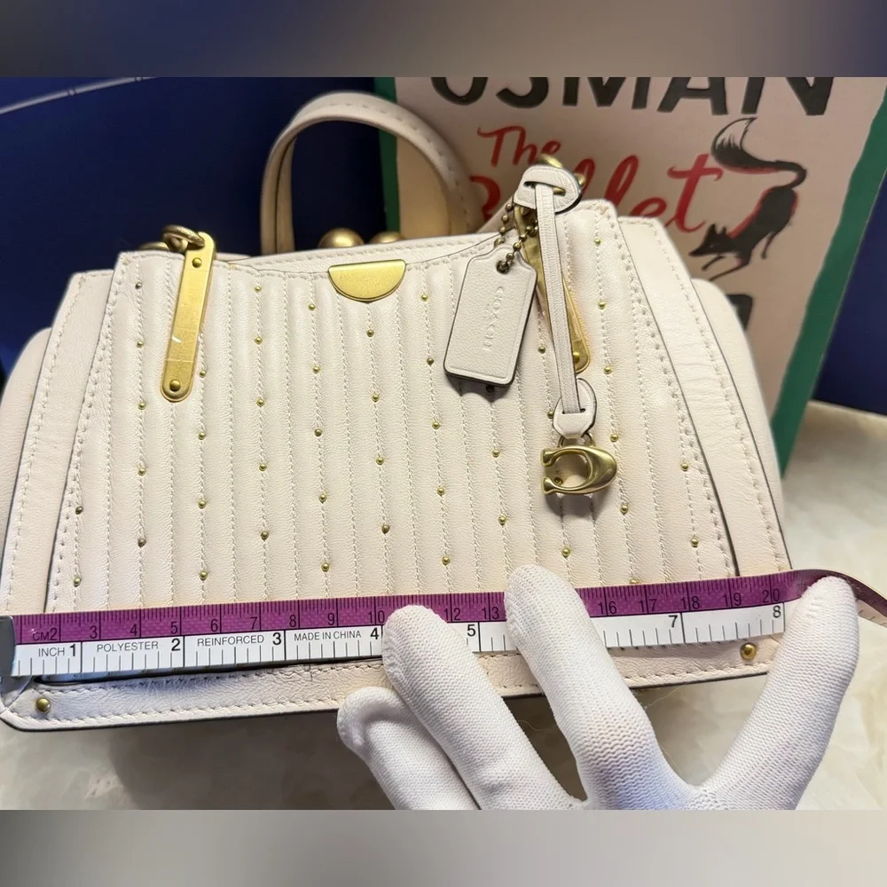 Coach Kisslock Dreamer 21 With Quilting And Rivets